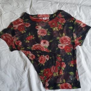 Rose shear Top